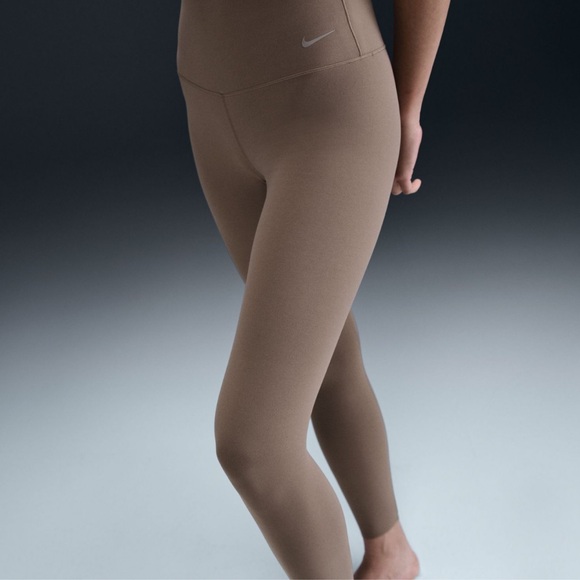 NIKE Zenvy High Waist Leggings Mink Brown NEW - Picture 5 of 12